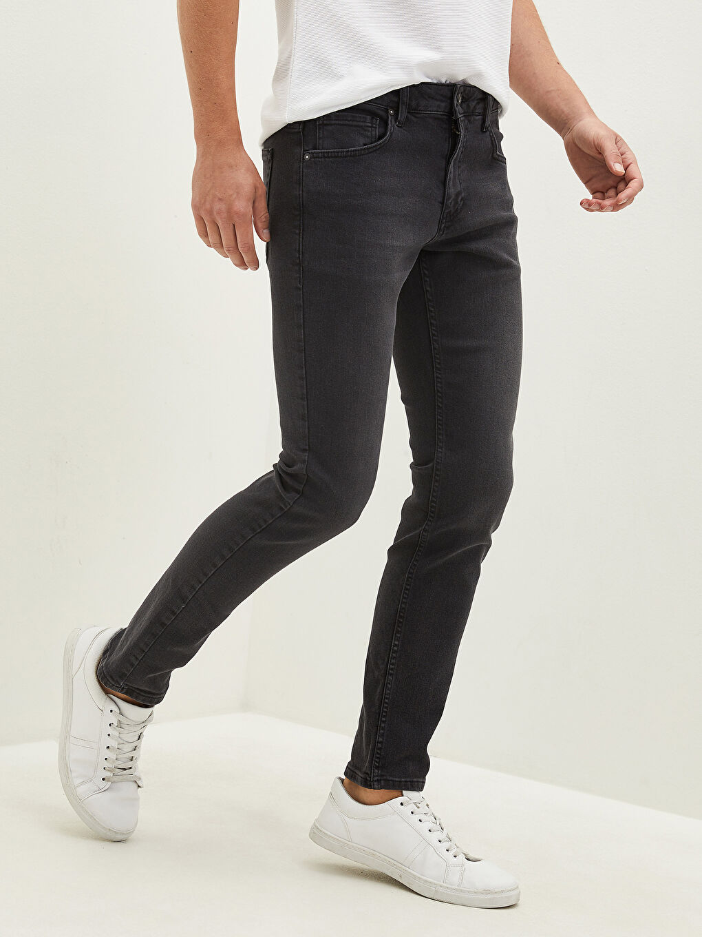 Gri 750 Slim Fit Erkek Jean Pantolon-3