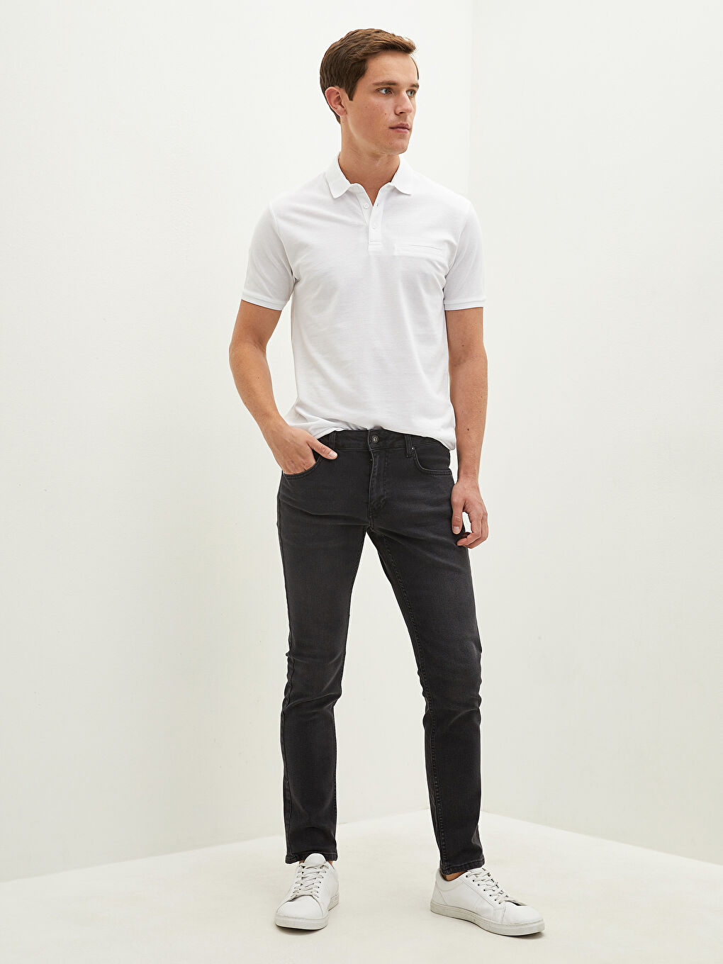 Gri 750 Slim Fit Erkek Jean Pantolon