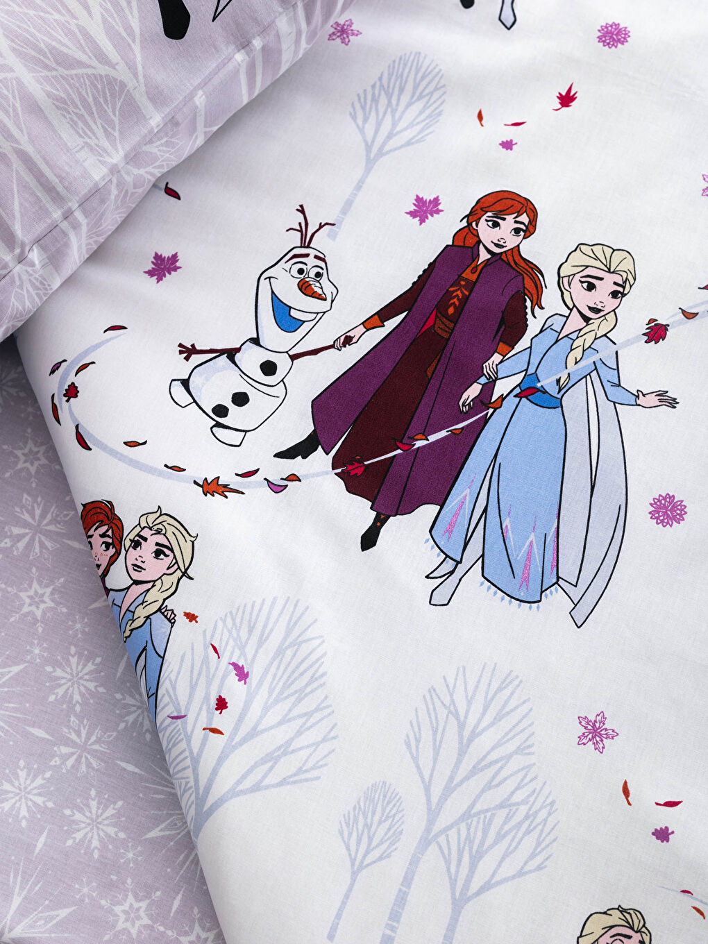 LCW HOME Frozen Lizenzierte Bettwäsche-Garnitur für Mädchen -0WAR50Z4-F9C
