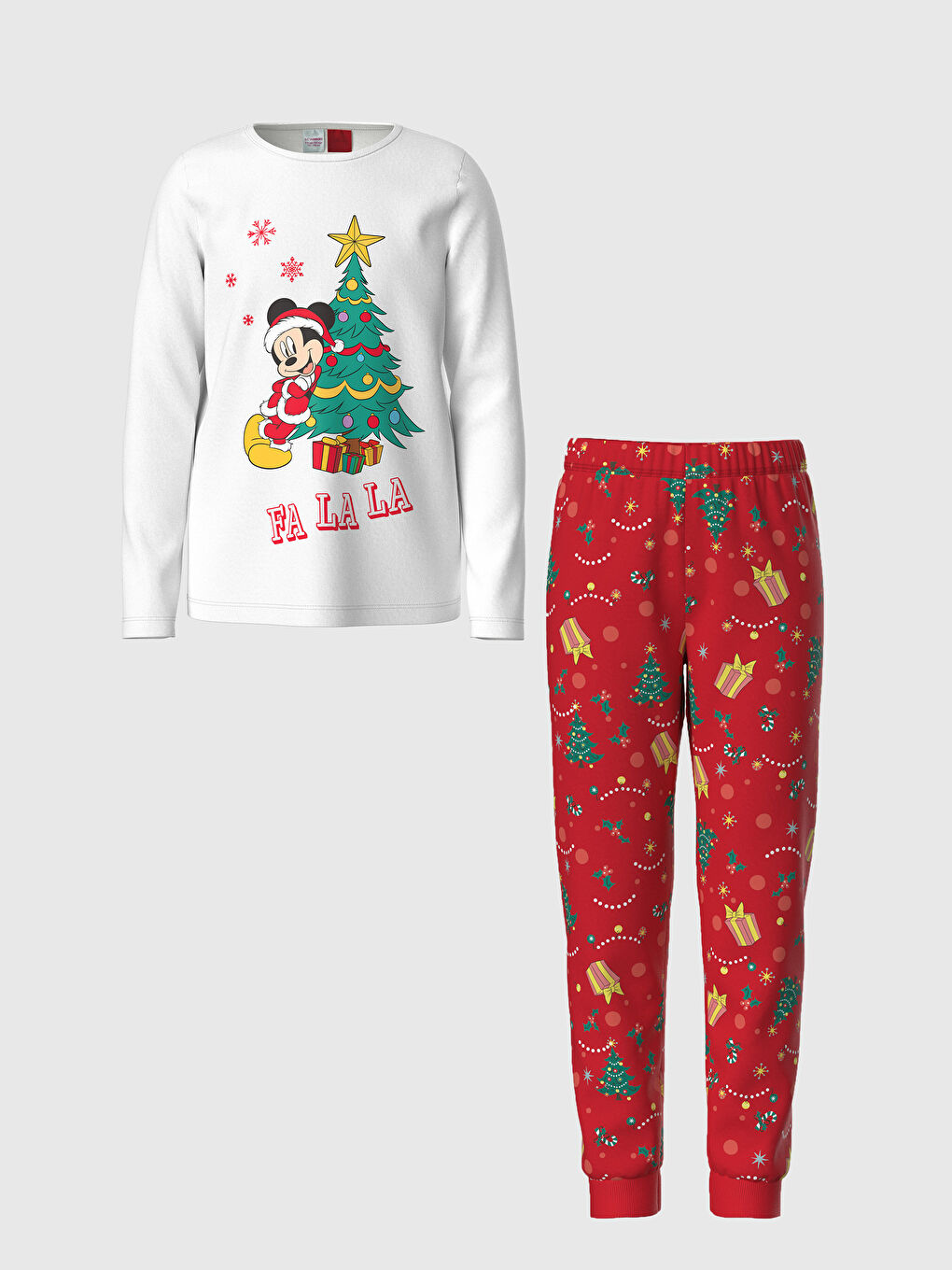 Girls Mickey Mouse Printed Pajamas Set