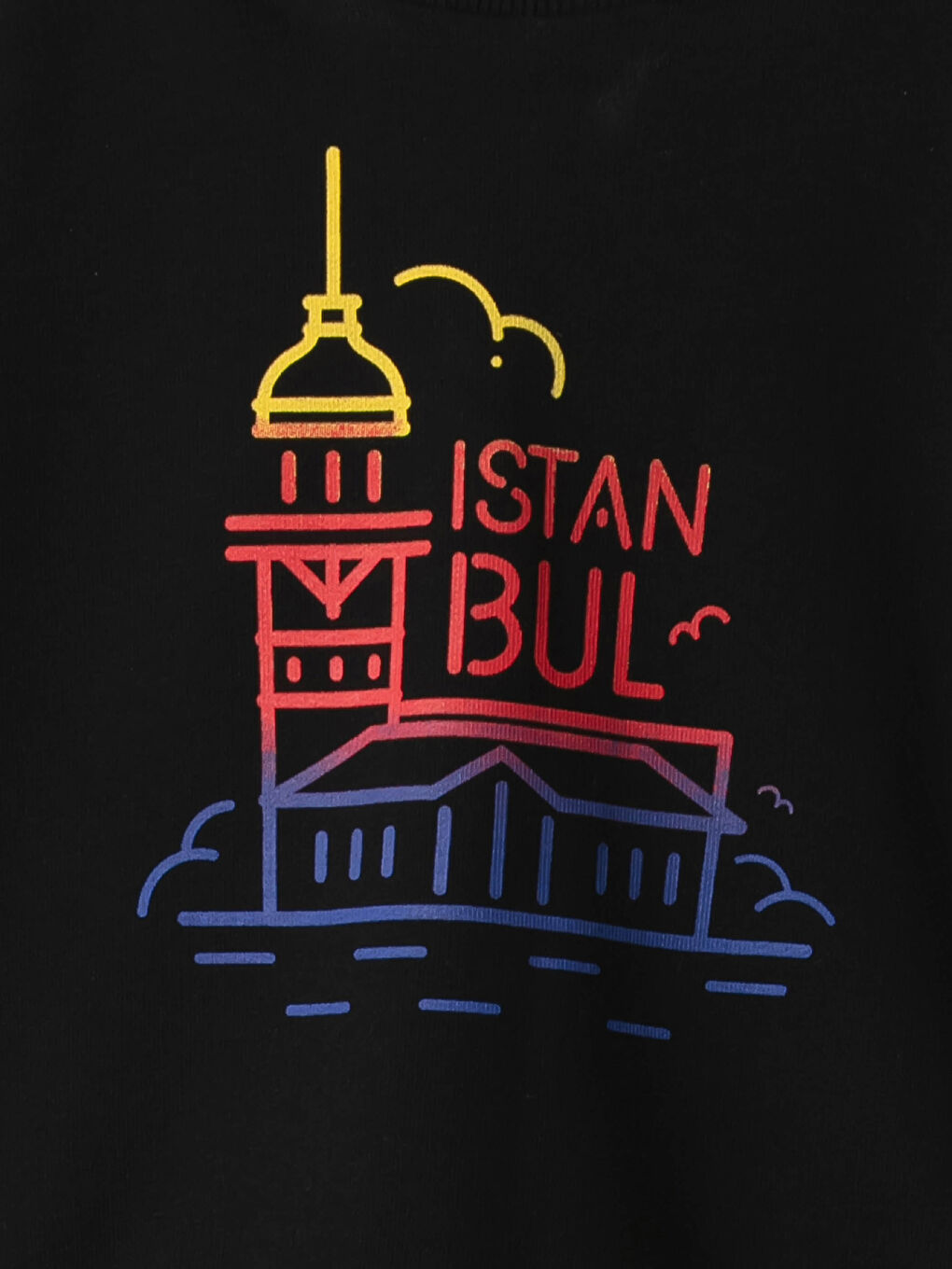 Siyah Erkek Bebek Baskılı Sweatshirt Baba Oğul Kombini-2