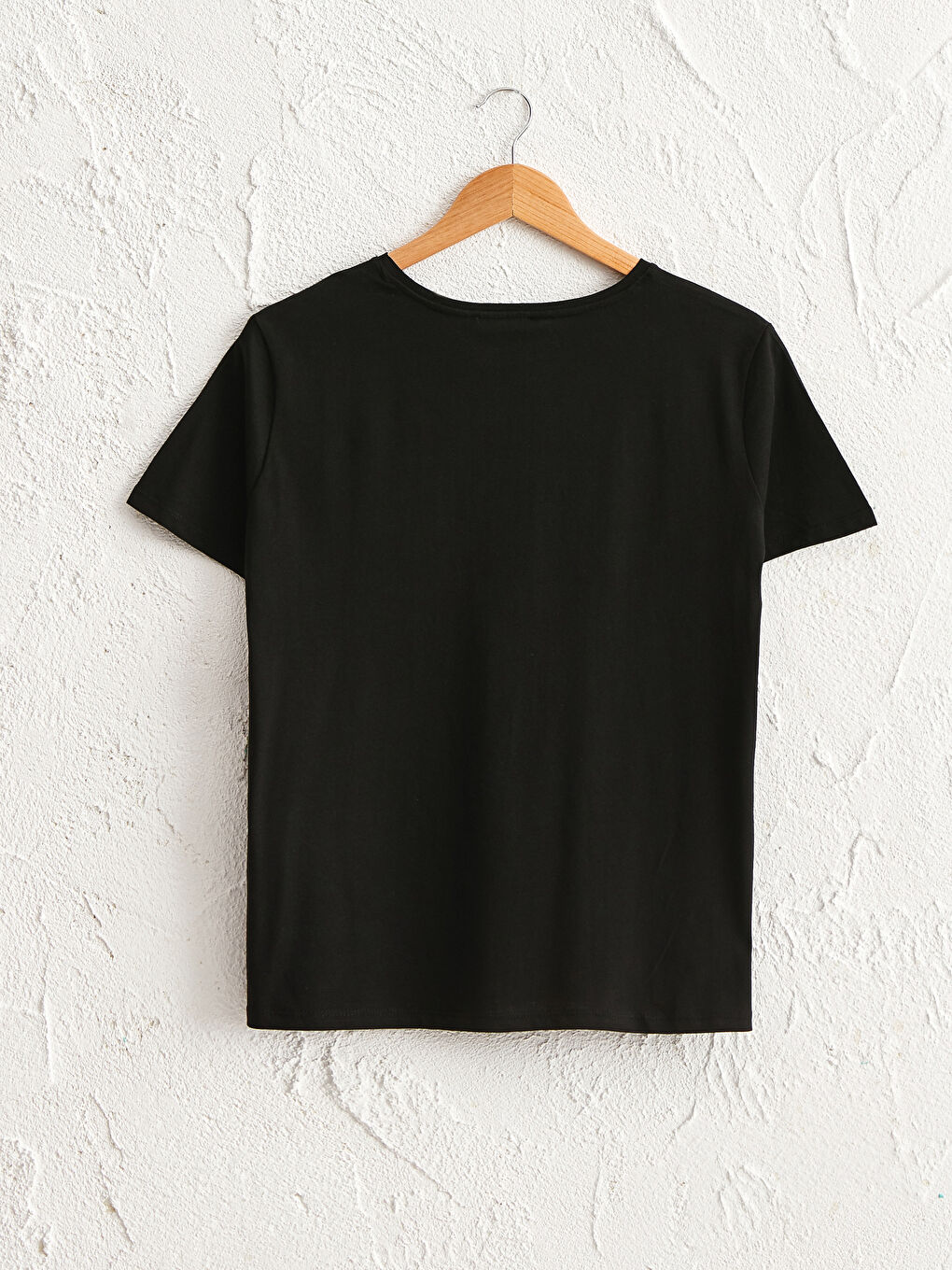 Letter Printed Cotton T-Shirt-1