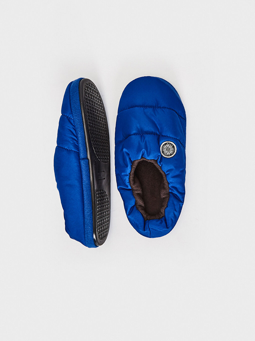 Mavi Erkek Pelüş Ev Terliği-4