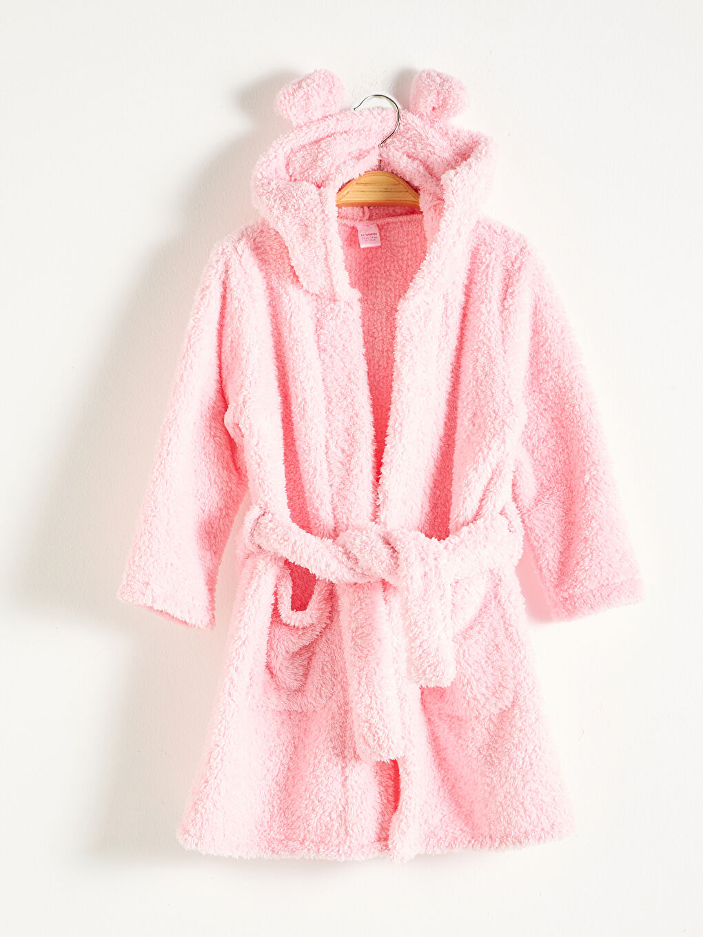 Robe de chambre en peluche à capuche pour fille