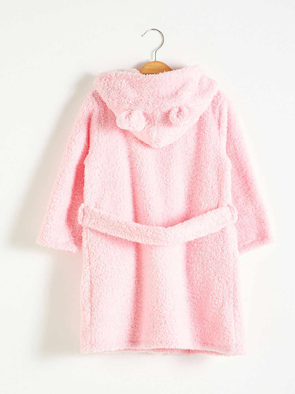Robe de chambre en peluche à capuche pour fille-2