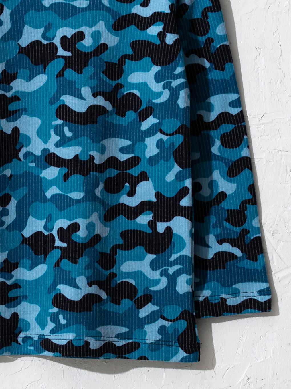 LCW Kids Boy's Camouflage Pattern Thermal Pajamas Top -0WAU71Z4-LSJ