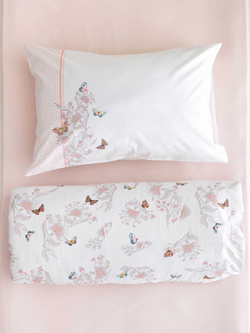 Bej Tek Kişilik Nevresim Takımı-1