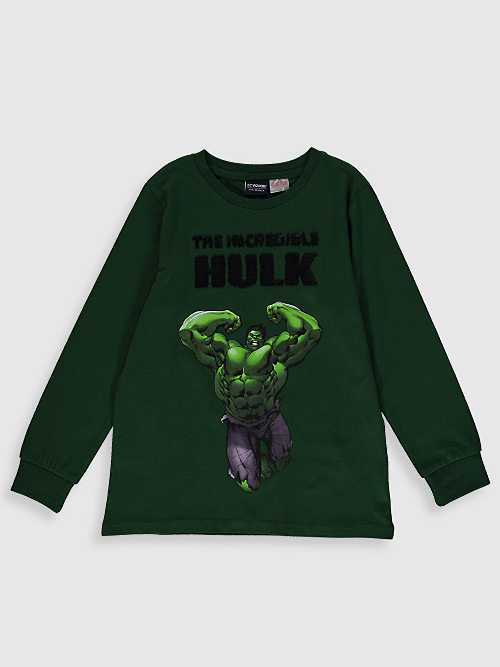 تي شيرت قطني بطبعة هالك ولادي-3