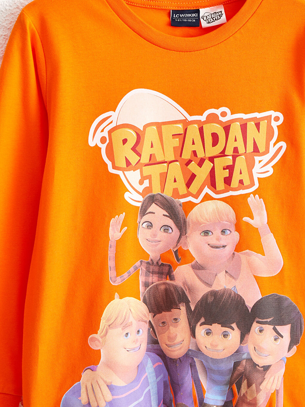Turuncu Erkek Çocuk Rafadan Tayfa Pamuklu Tişört-2