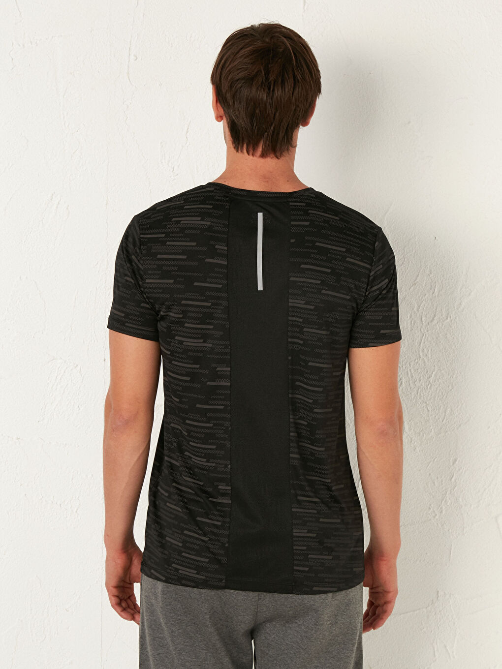 Active Sport Crew Neck Figured T-shirt-6