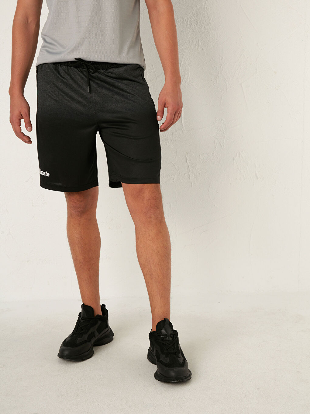 Antrasit Standart Kalıp Aktif Spor Şort-6