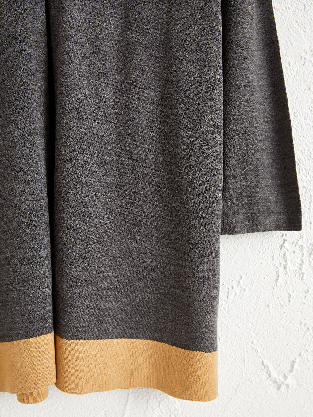 Antrasit Uzun Kollu Kadın Hırka-3