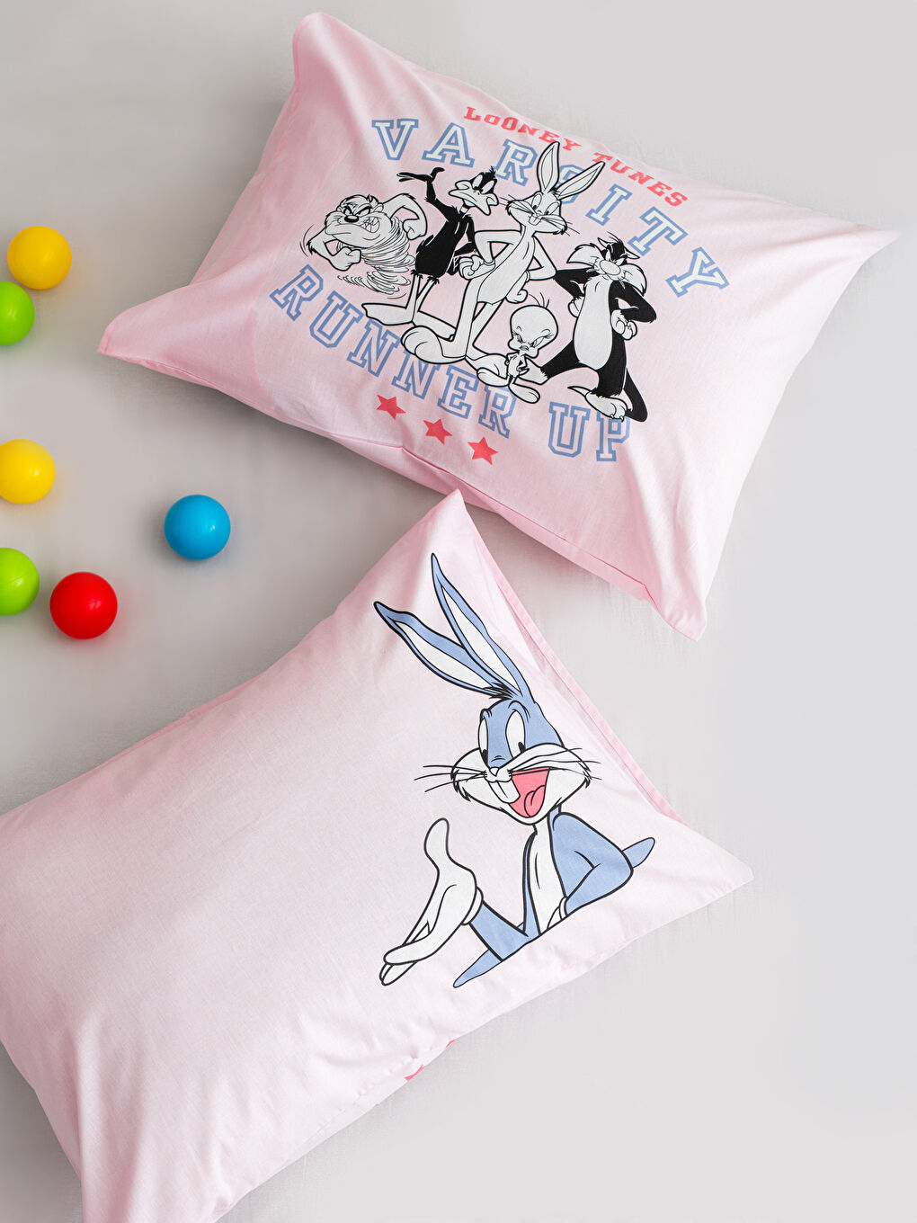 Karışık Looney Tunes Lisanslı Çocuk Yastık Kılıfı