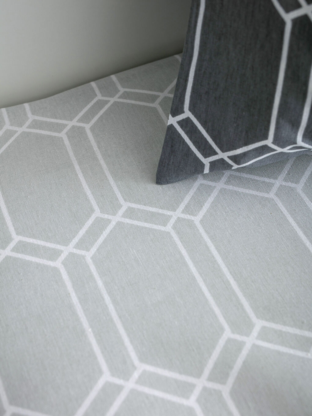 Gri Tek Kişilik Çift Taraflı Nevresim Takımı-5