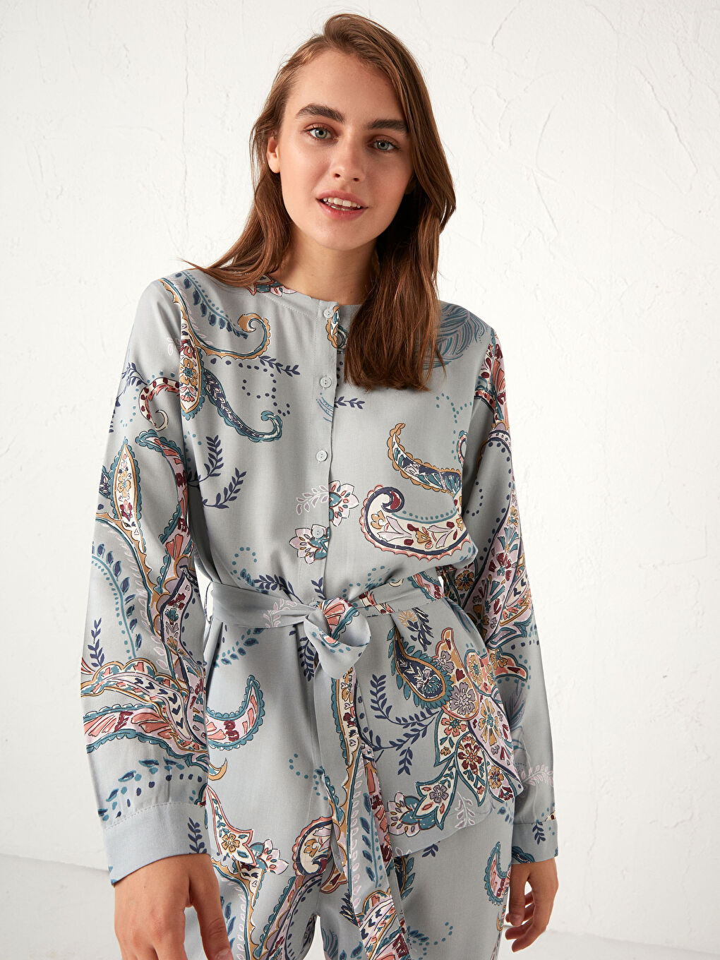 Floral Viscose Pyjamas Set-2