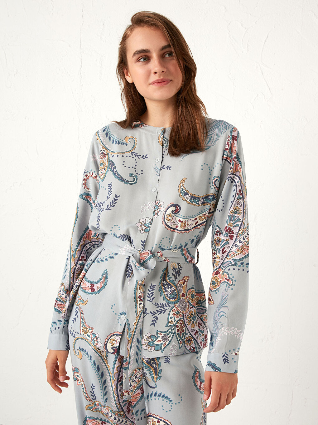 Floral Viscose Pyjamas Set-3