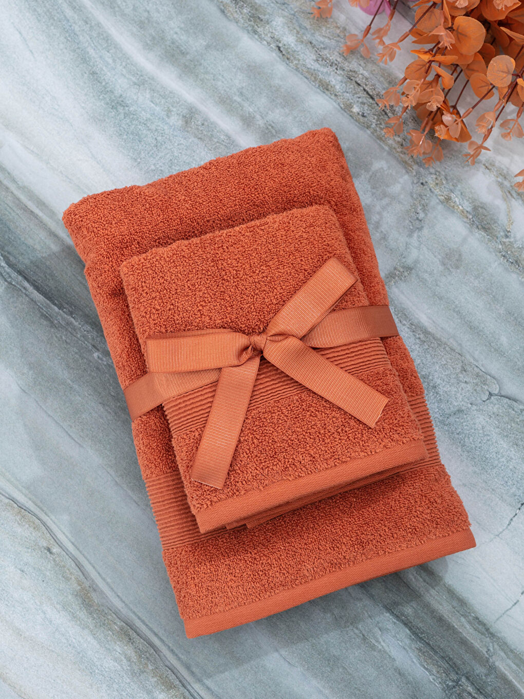 منشفة حمام - 2 قطع-1