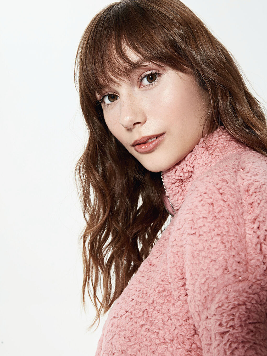 LCW Vision Fermuarlı Peluş Sweatshirt -0WBD47Z8-GPV