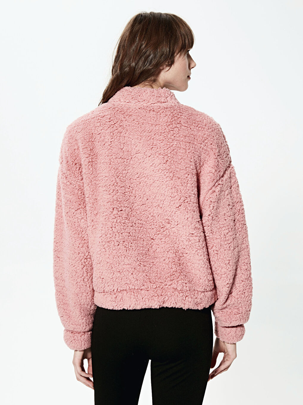 LCW Vision Fermuarlı Peluş Sweatshirt -0WBD47Z8-GPV