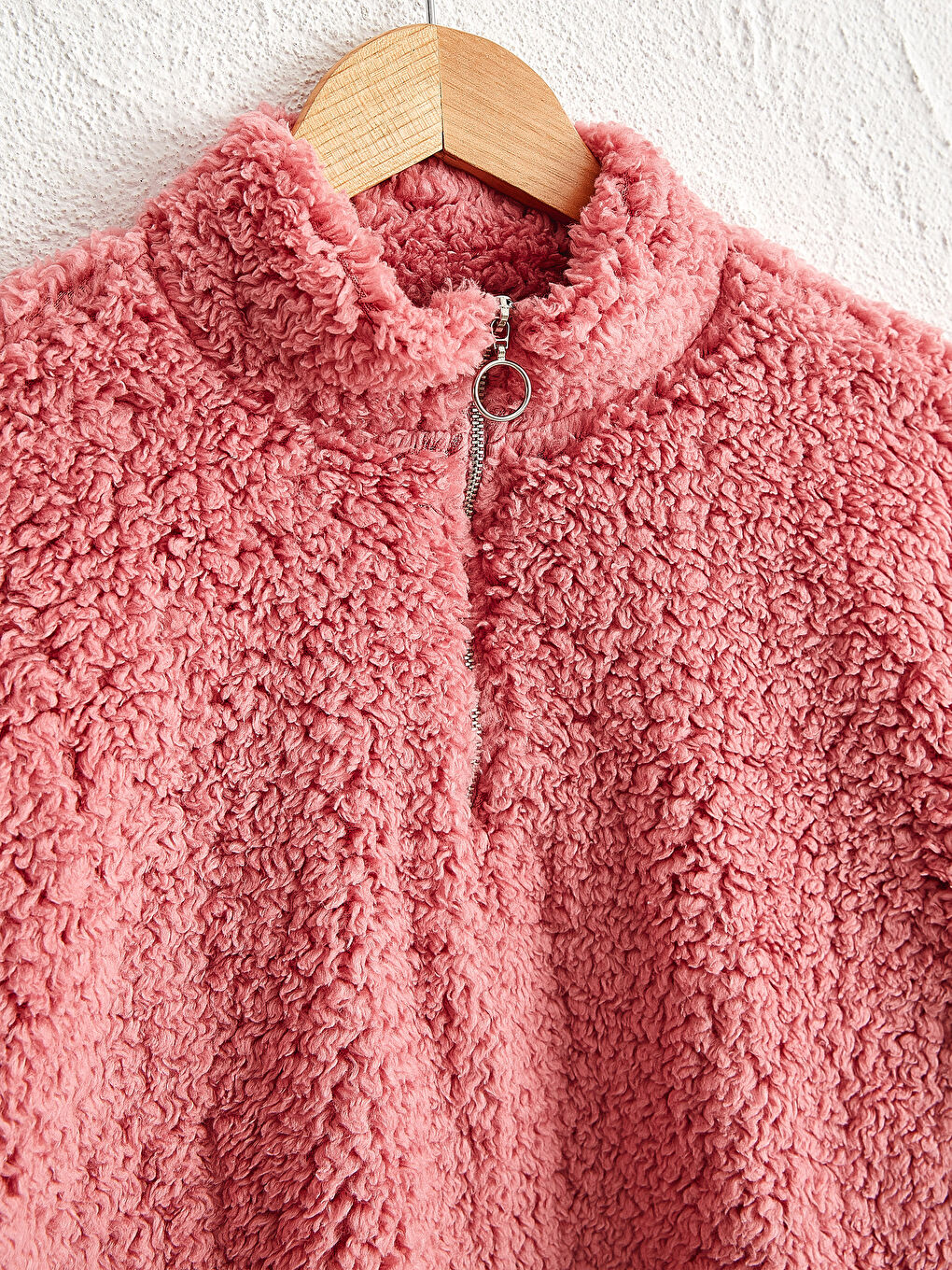 LCW Vision Fermuarlı Peluş Sweatshirt -0WBD47Z8-GPV