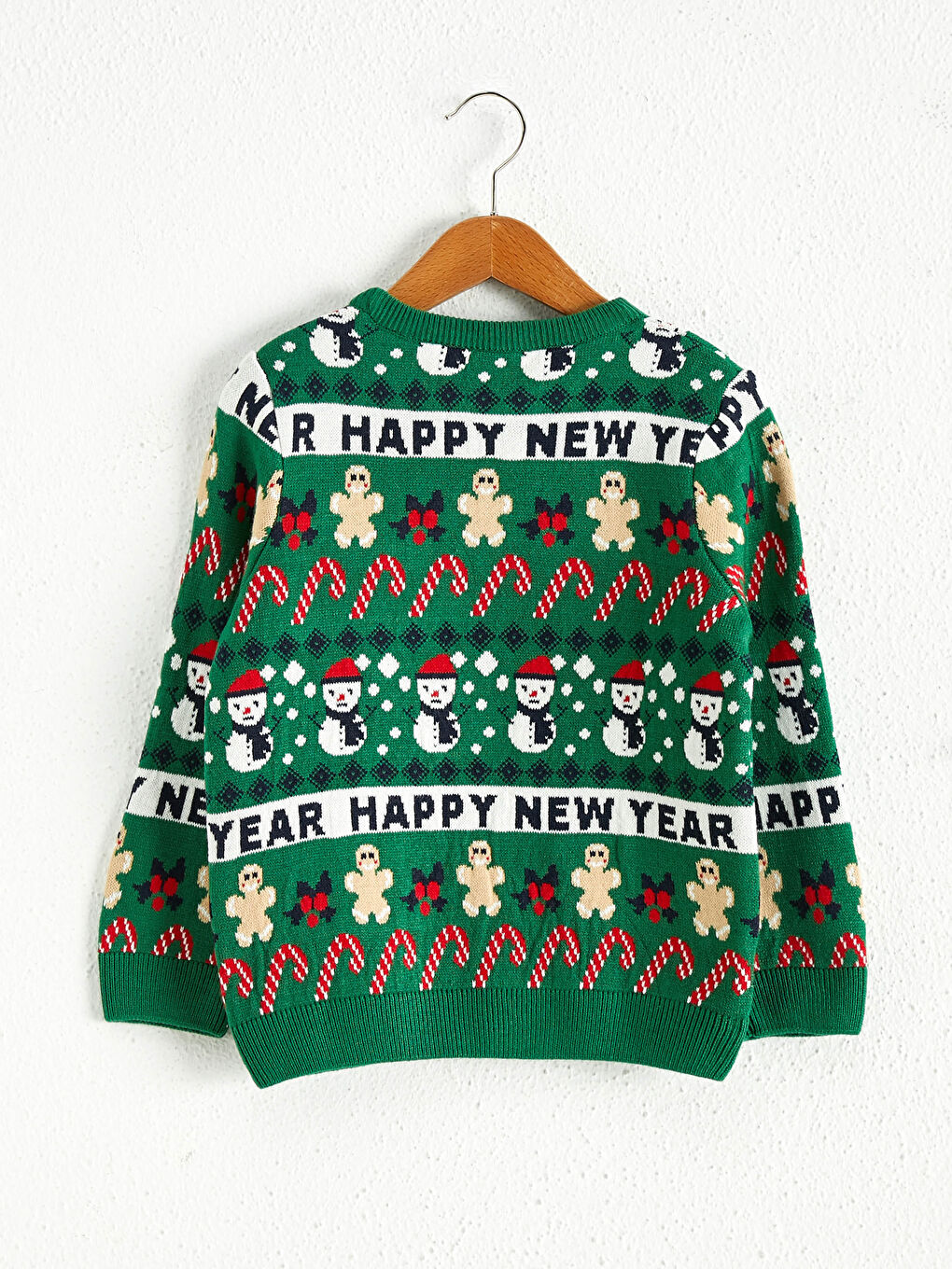 Boy's New Year Themed Tricot Jumper-1