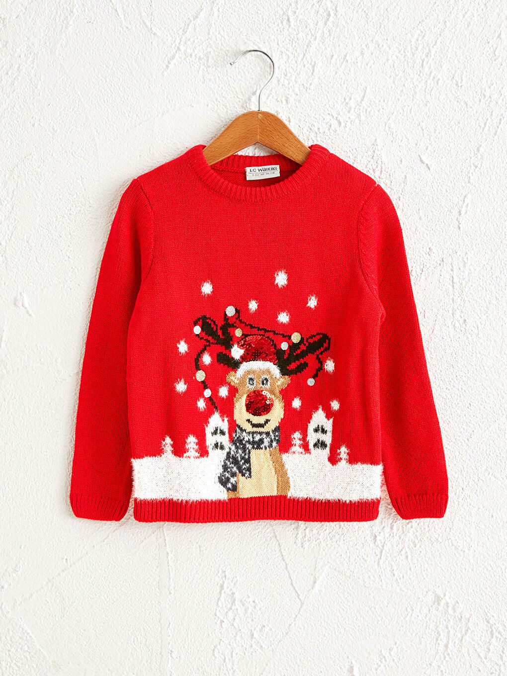 Girl's New Year Themed Tricot Jumper