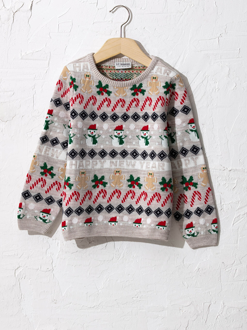 Pulover Tricot Gros Tematic de Anul Nou pentru Fete