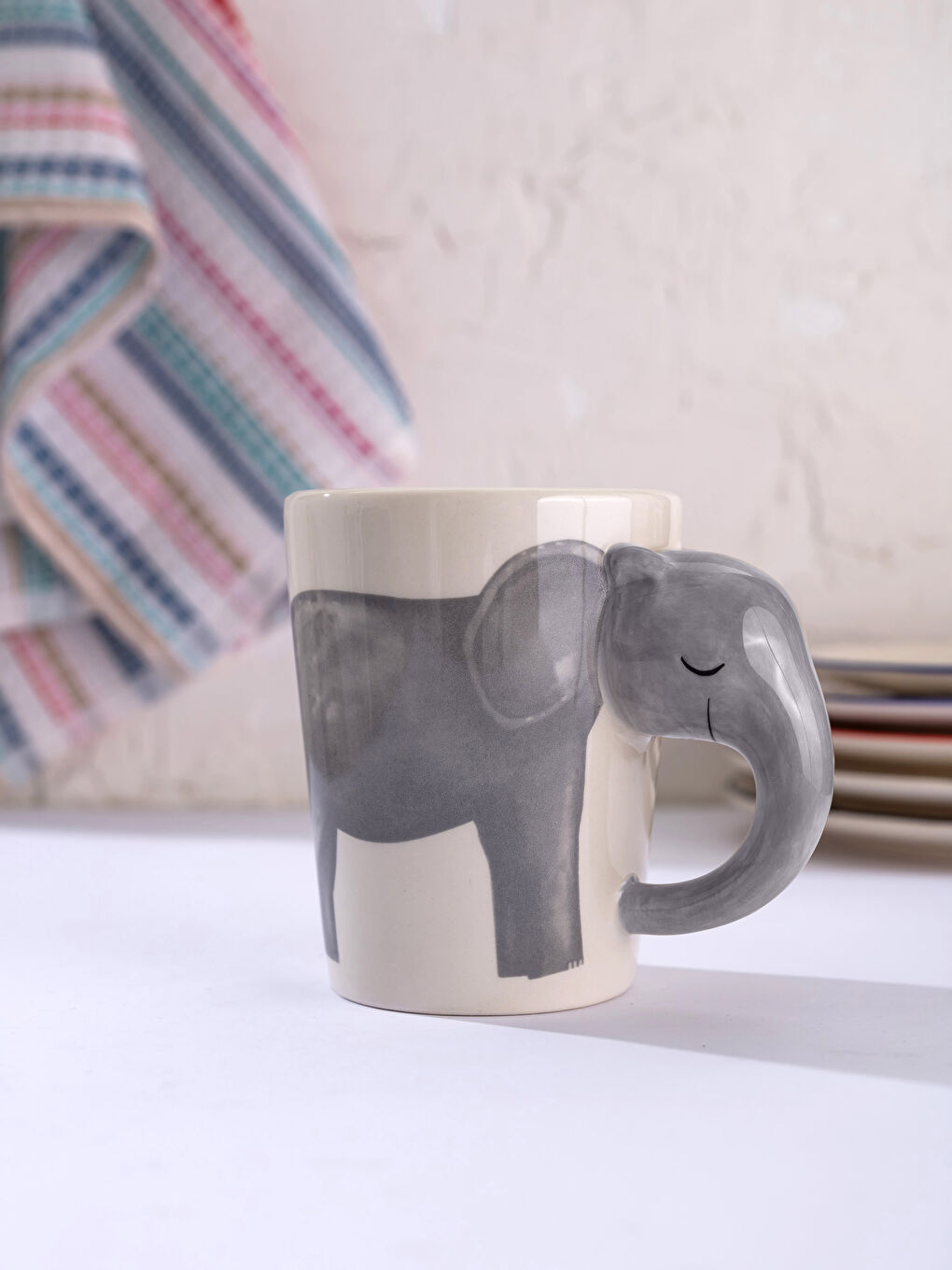 Elephant Design Ceramic Mug