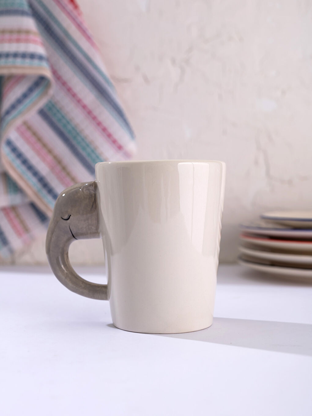 Elephant Design Ceramic Mug-1