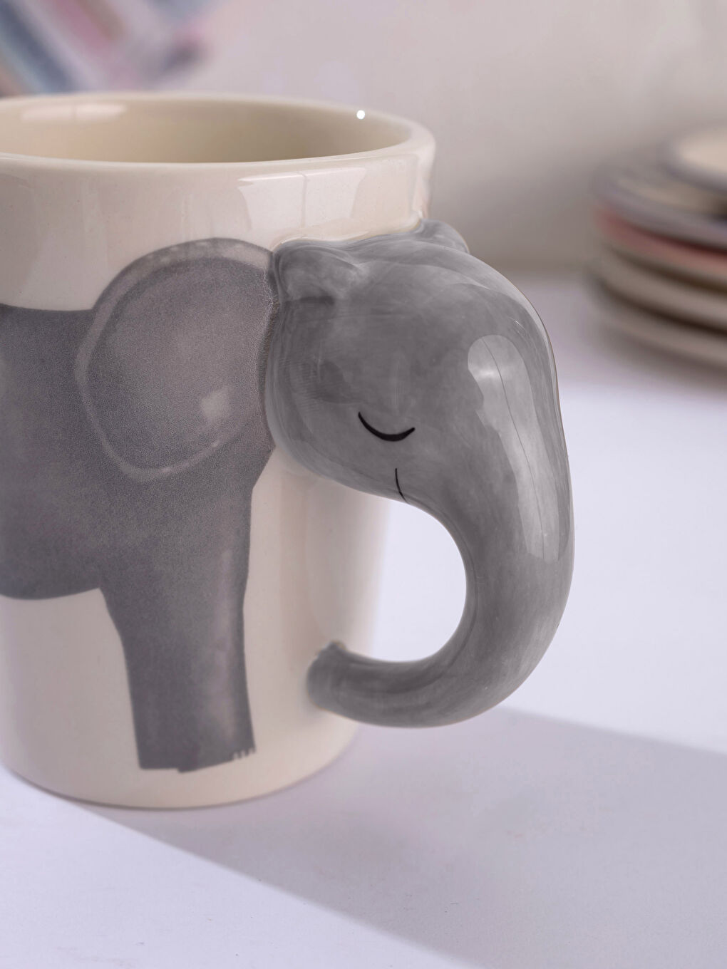 Elephant Design Ceramic Mug-2