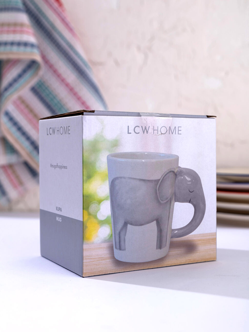 Elephant Design Ceramic Mug-3