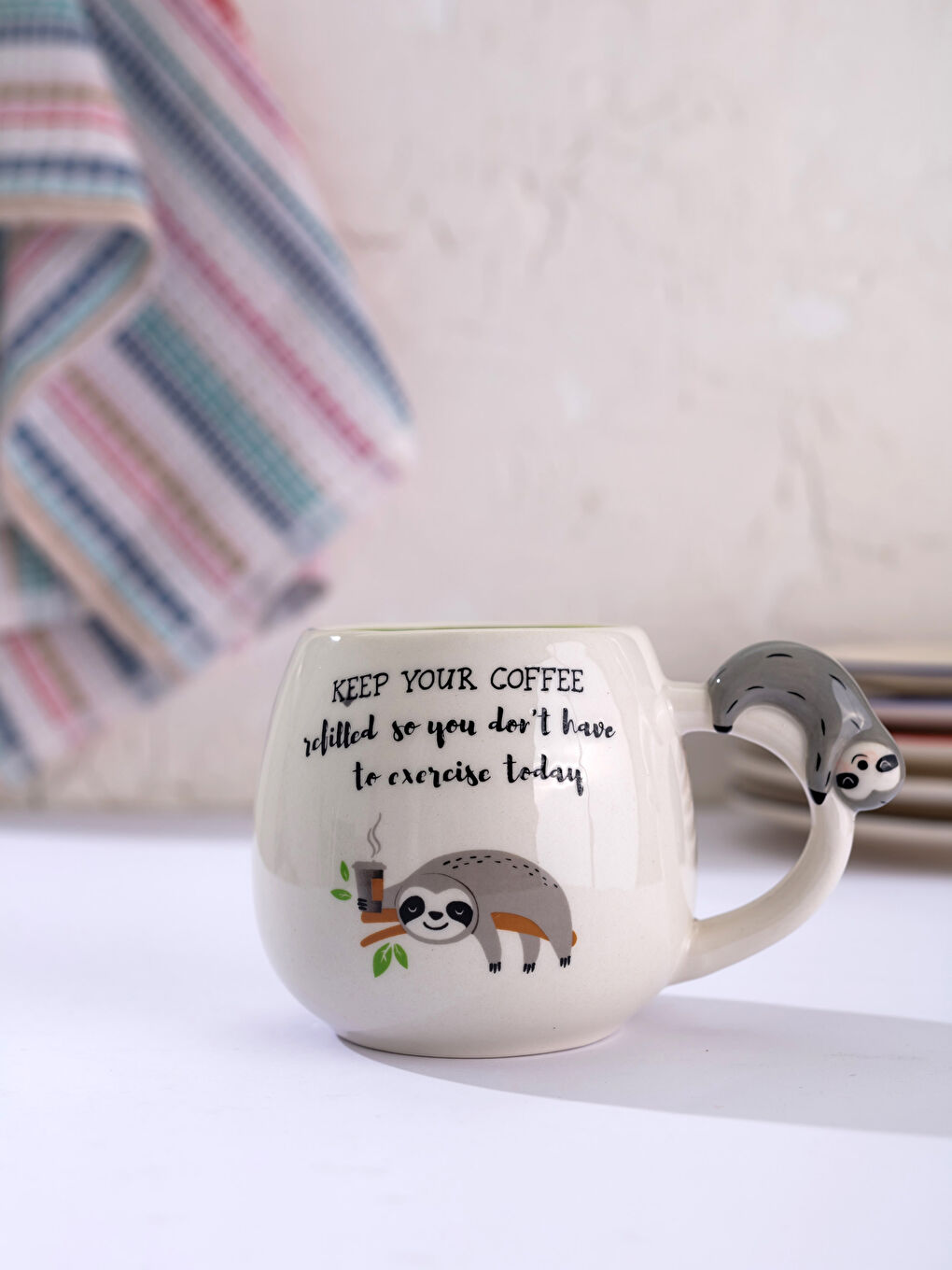 LCW HOME Letter Printed Meerkat Figured Ceramic Mug -0WBE77Z8-F9C