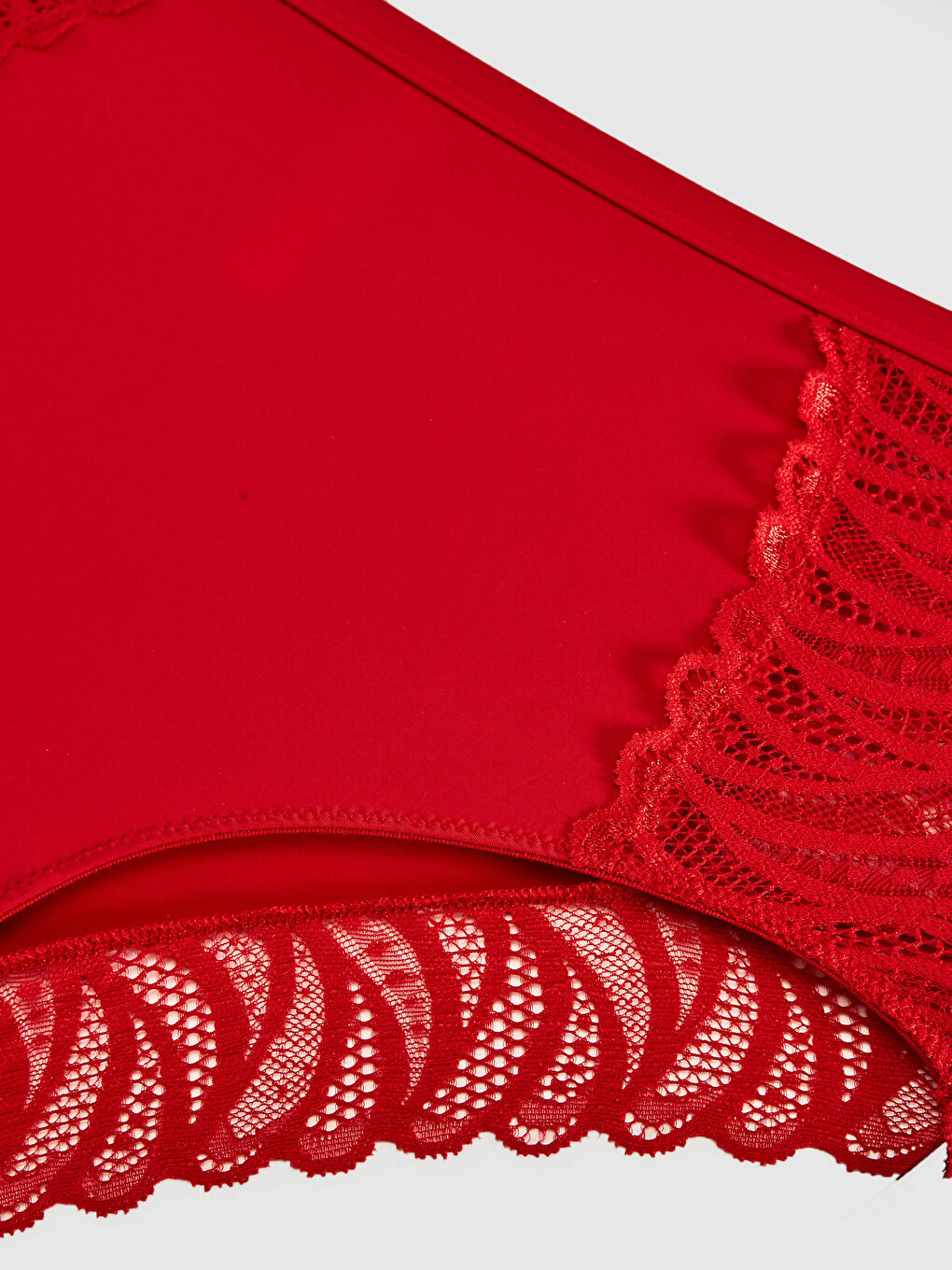 سروال داخلي عالي الخصر بتفاصيل دانتيل-2