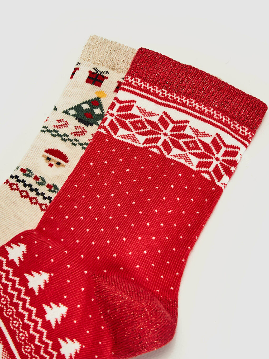 جوارب عيد الميلاد للسيدات - عبوة من قطعتين-2