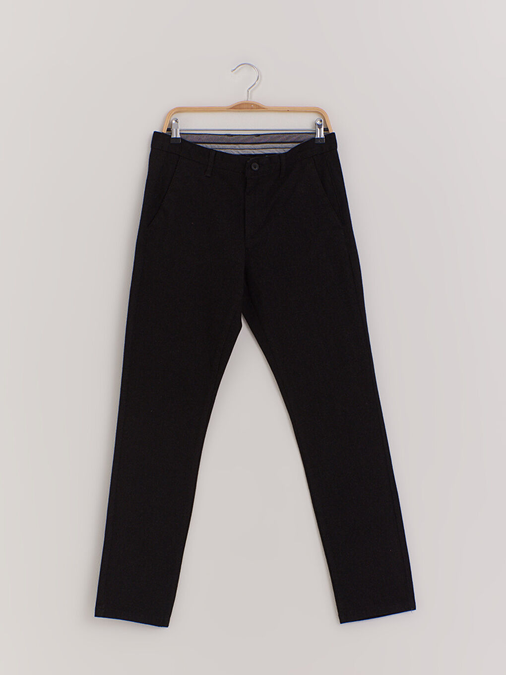 Antrasit Slim Fit Dokulu Pantolon