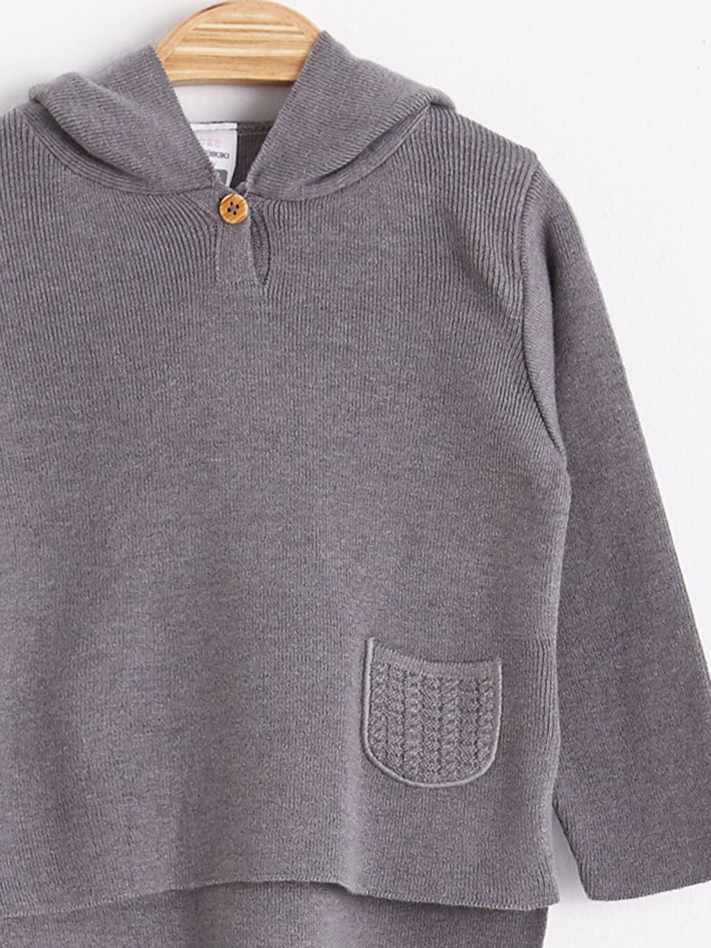 Baby Girl Hooded Knitwear Sweater-2