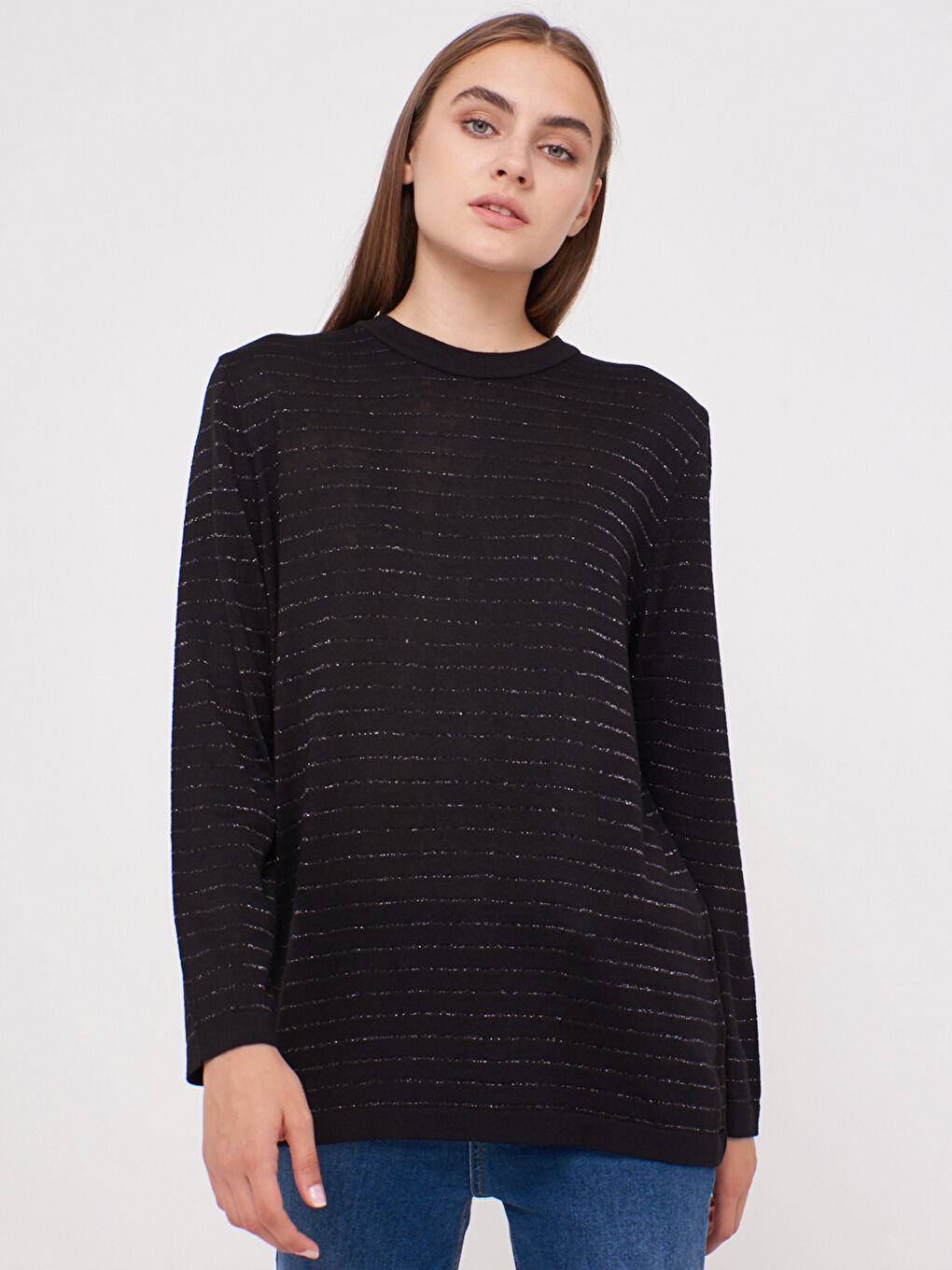 Striped Viscose T-Shirt-1