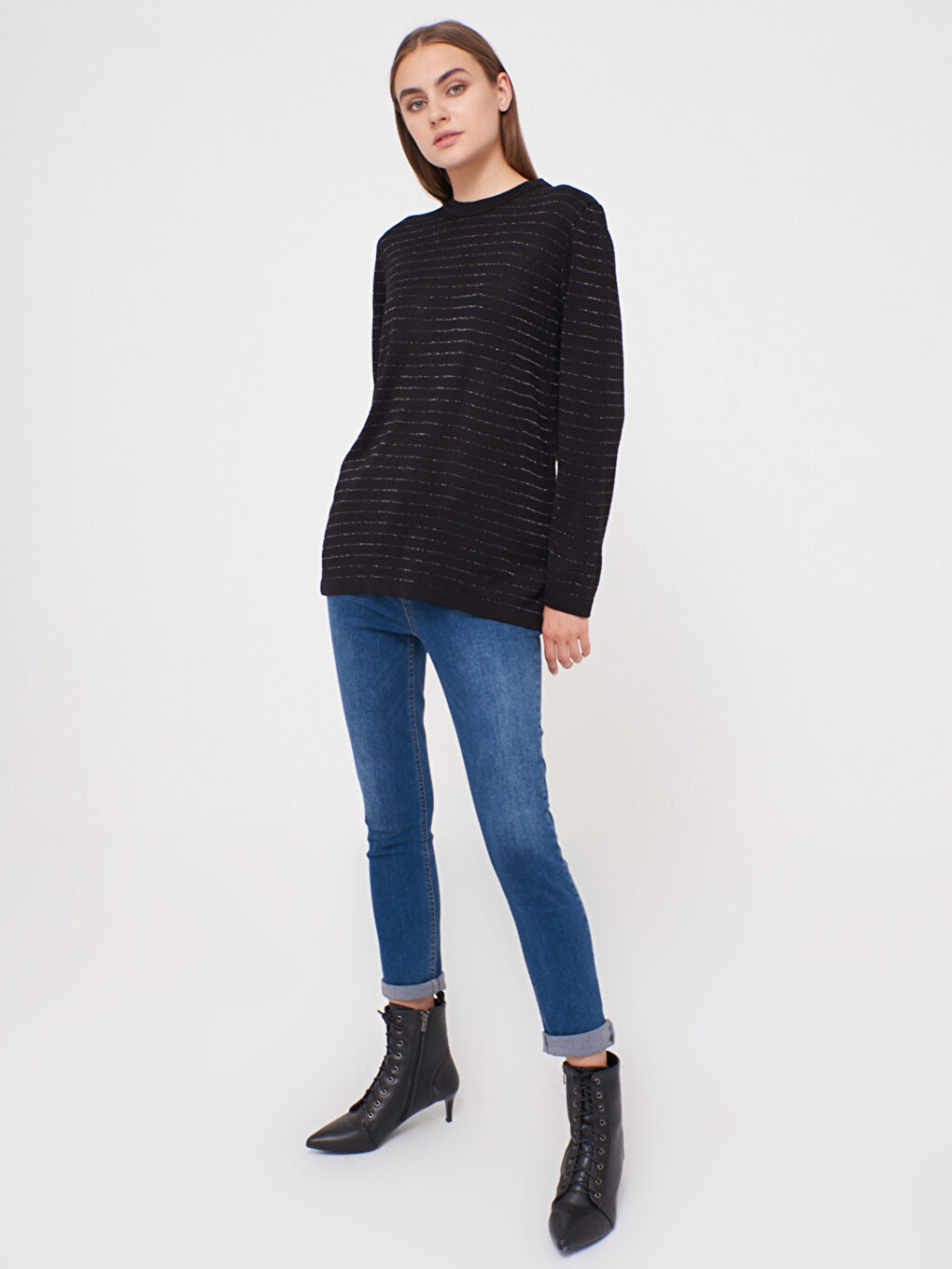 Striped Viscose T-Shirt-4