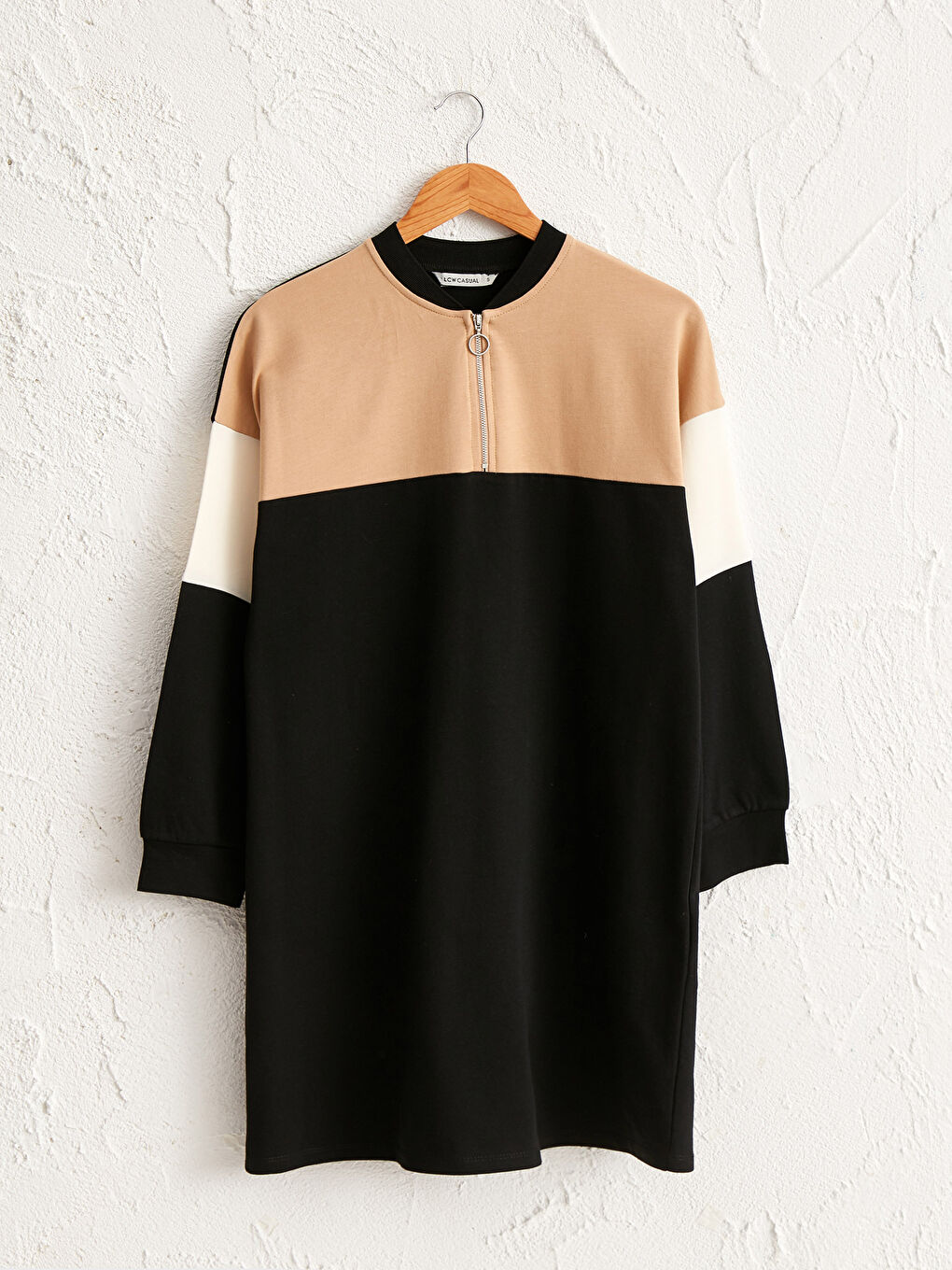 Rochie Tip Hanorac Bloc de Culoare