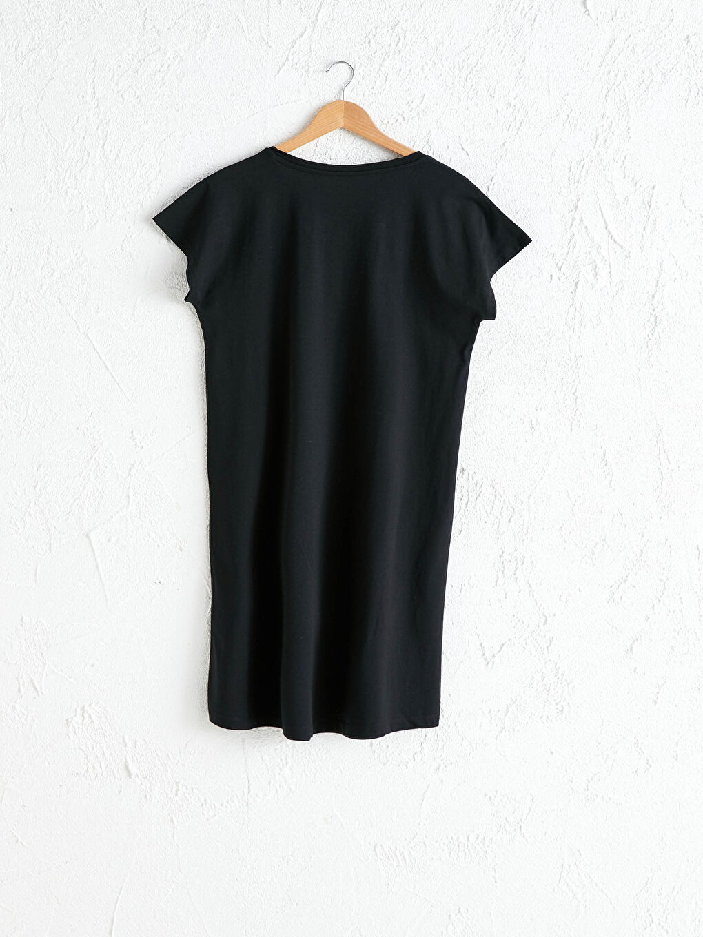 Siyah Yazı Baskılı Hamile Gecelik-1