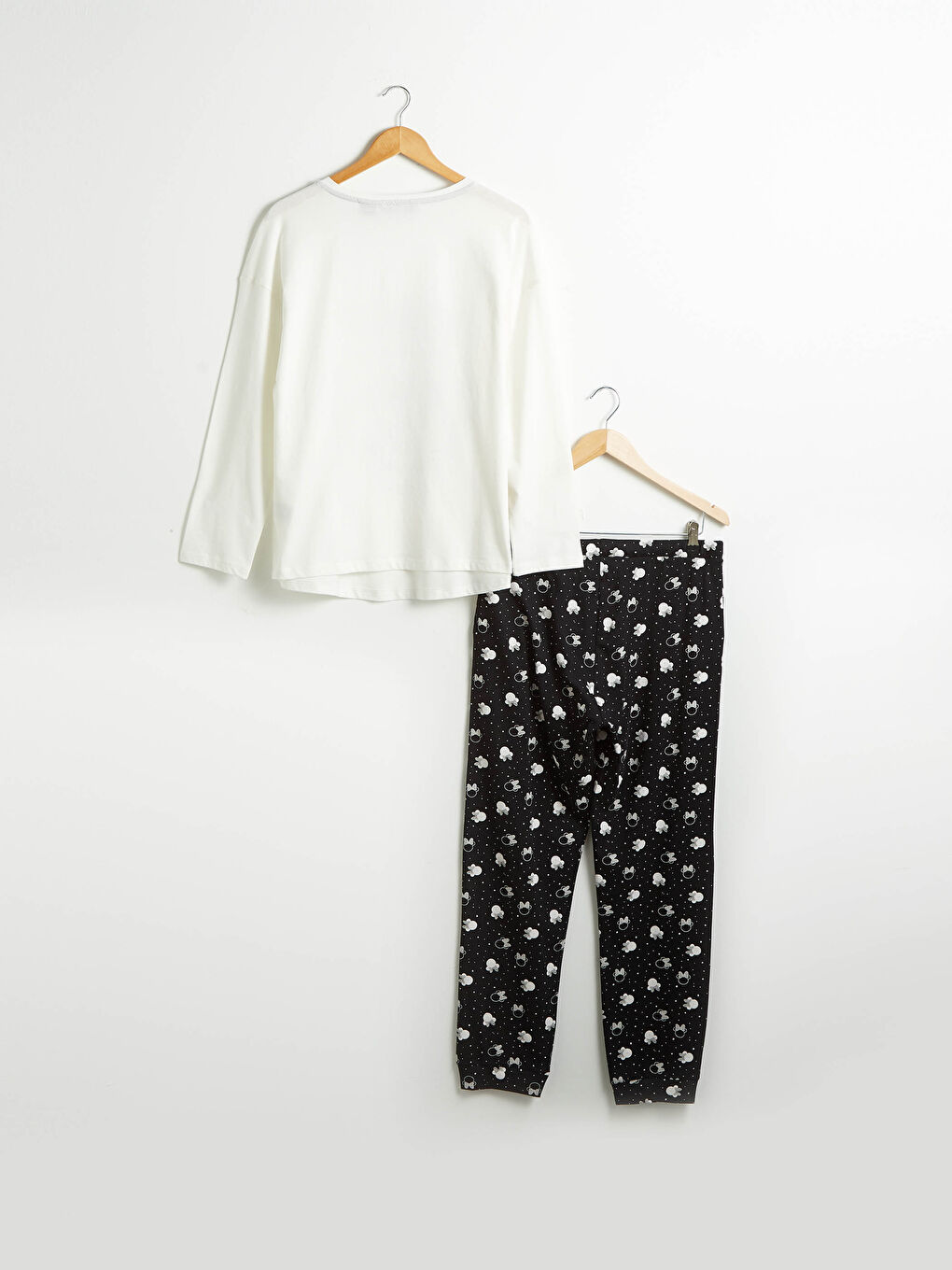 طقم بيجامة حمل مطبوع قطن ميني ماوس-6