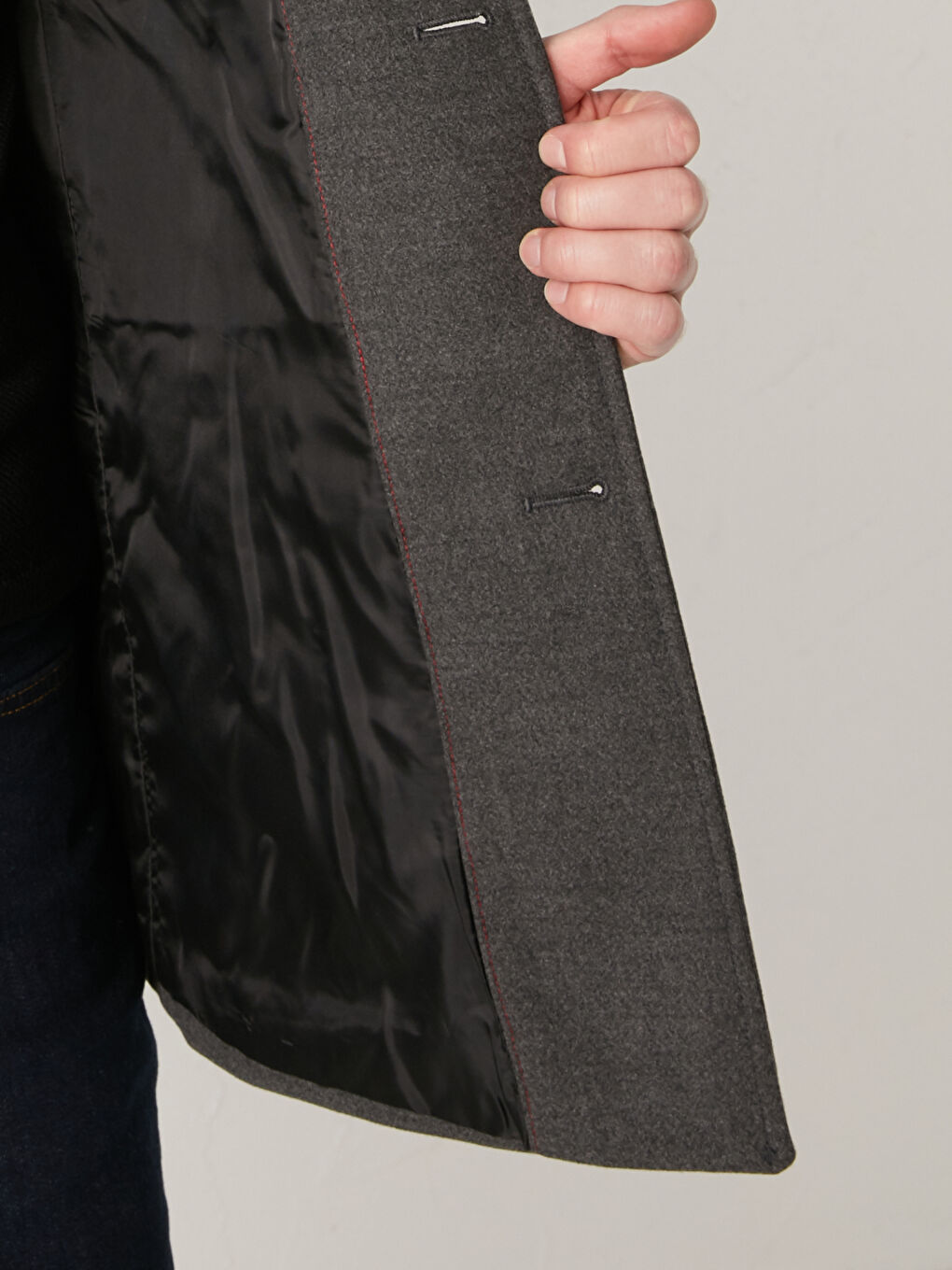 High Collar Men's Cachet Coat-3