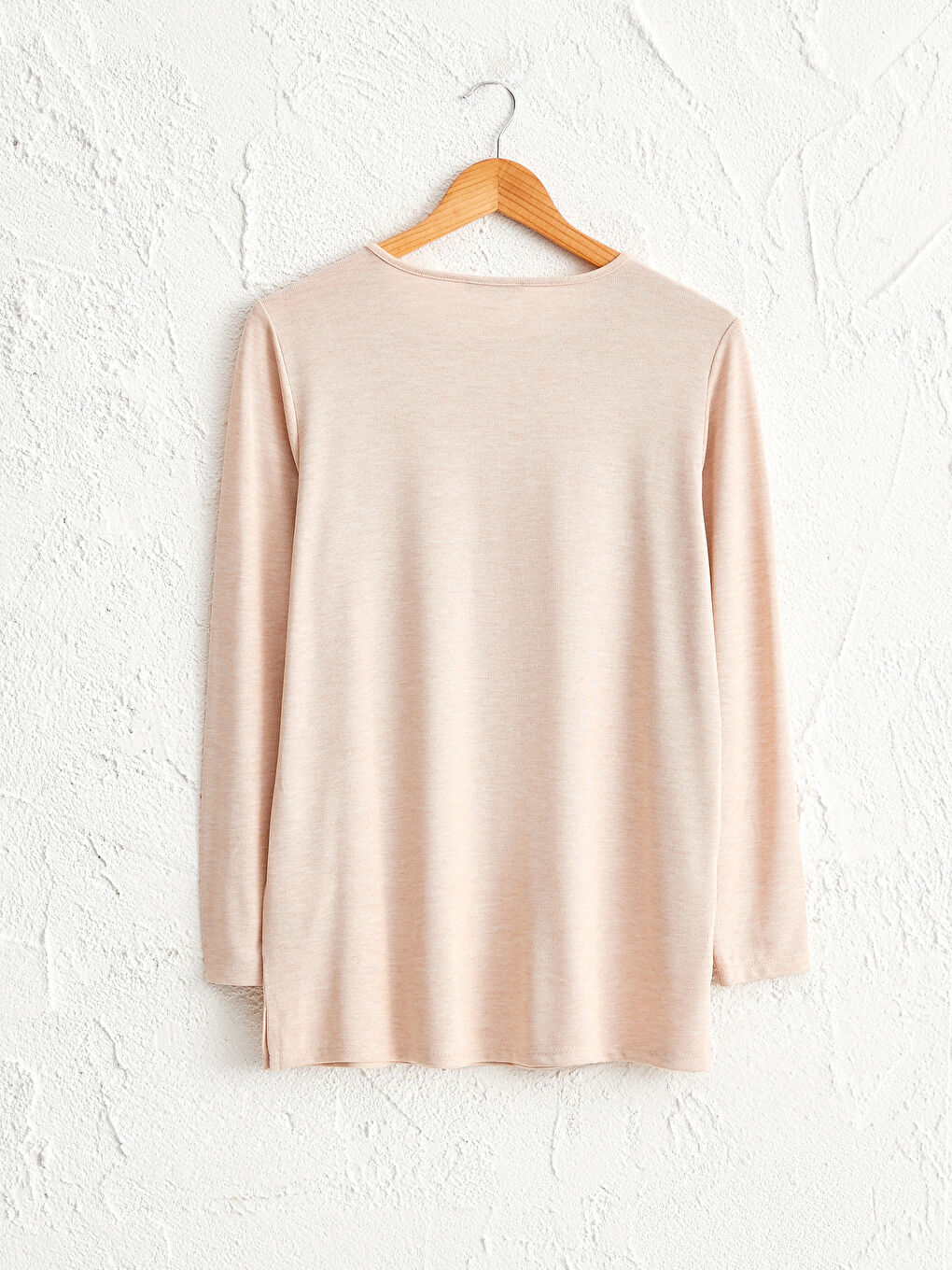 Crew Neck Long Sleeve Women's Printed Flexible T-Shirt-1