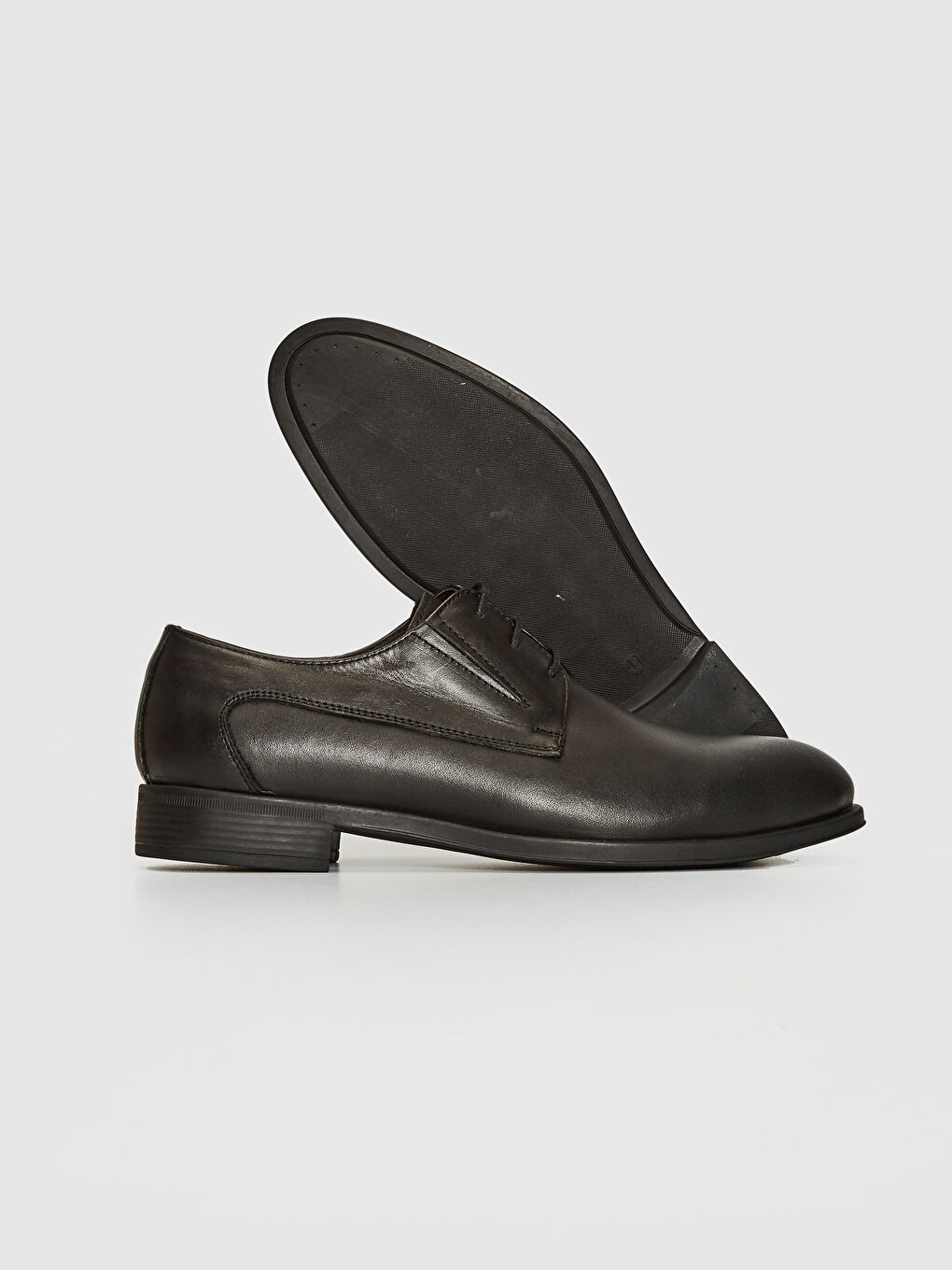 Siyah Erkek Hakiki Deri Ayakkabı-3