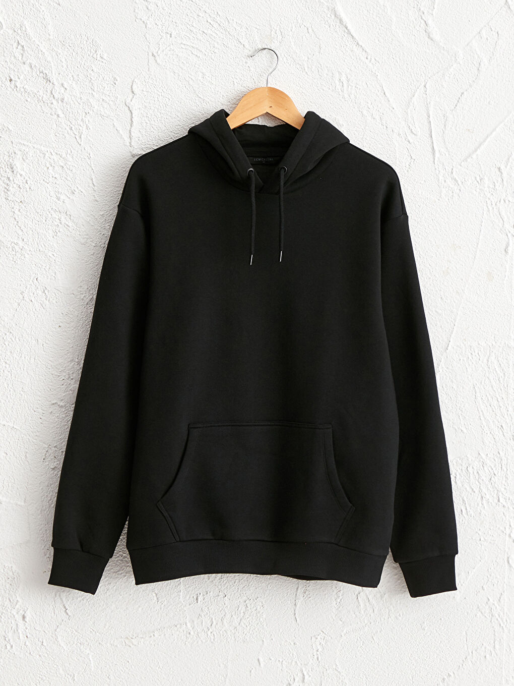 LCW Casual Yeni Siyah Uzun Kollu Erkek Hoodie