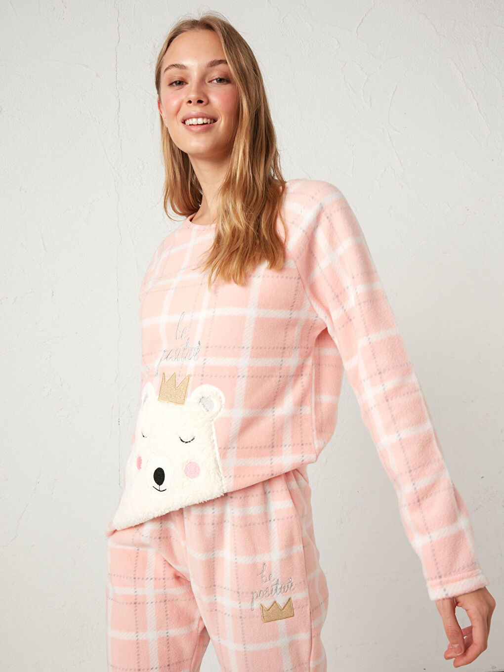 Embroidery Polar Pyjamas Set-2