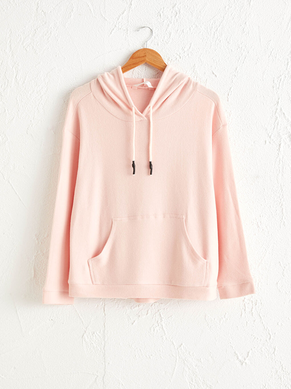 Soft-Texture Pajama Top With Hood