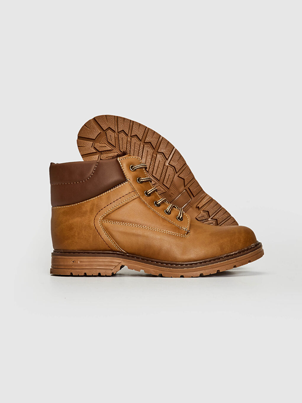 Bej Erkek Bağcıklı Bot-3