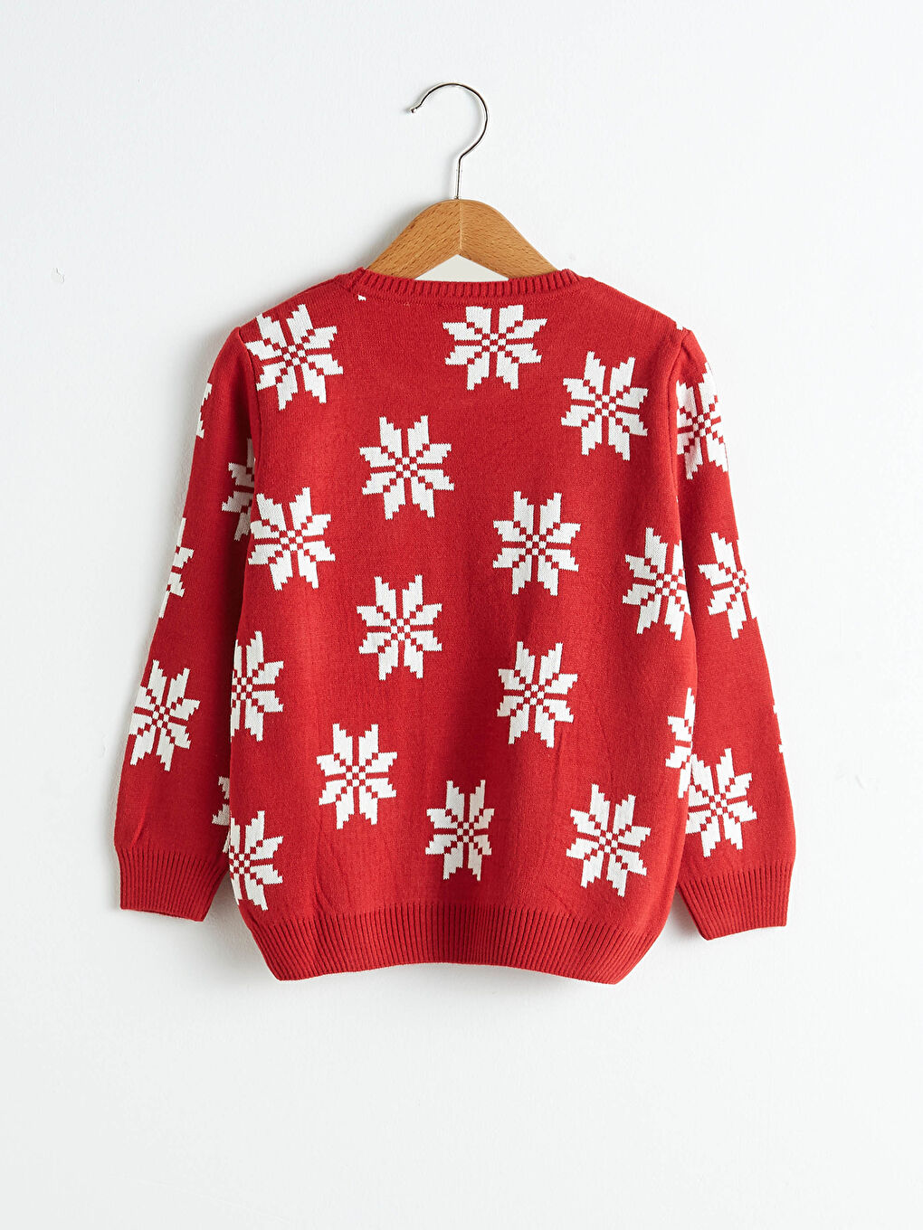 سترة خفيفة تريكو بنقشة رأس السنة للأولاد - تطابق الأب والابن-1