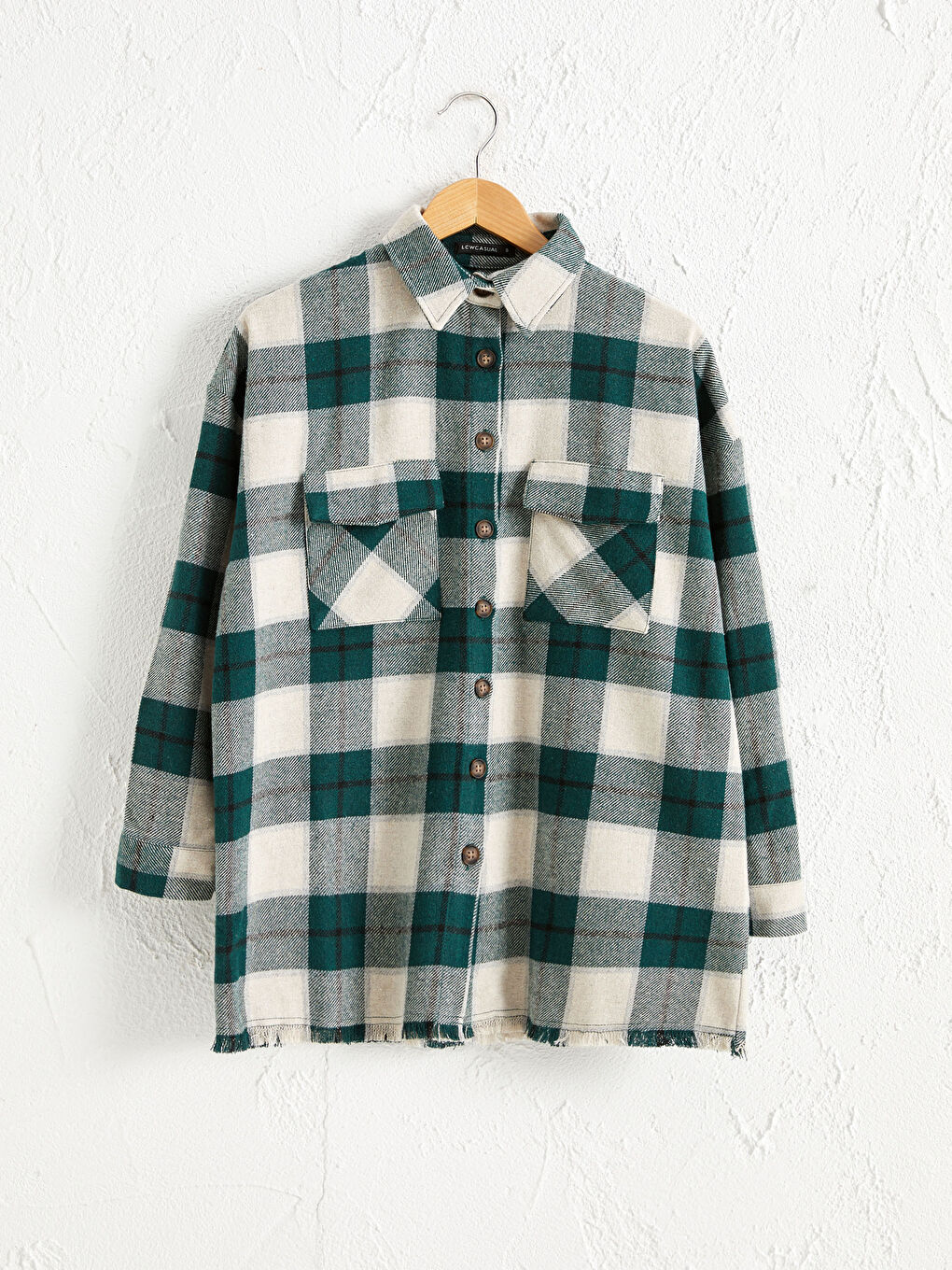 Plaid Patterned Shabby Women's Lumberjack Shirt
